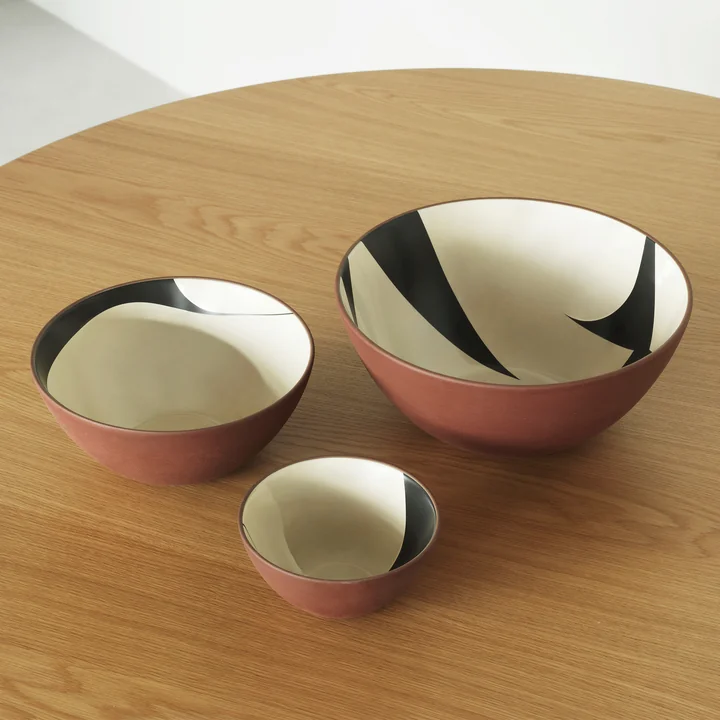 Normann Copenhagen - Line Schale, Ø 15 cm, red clay