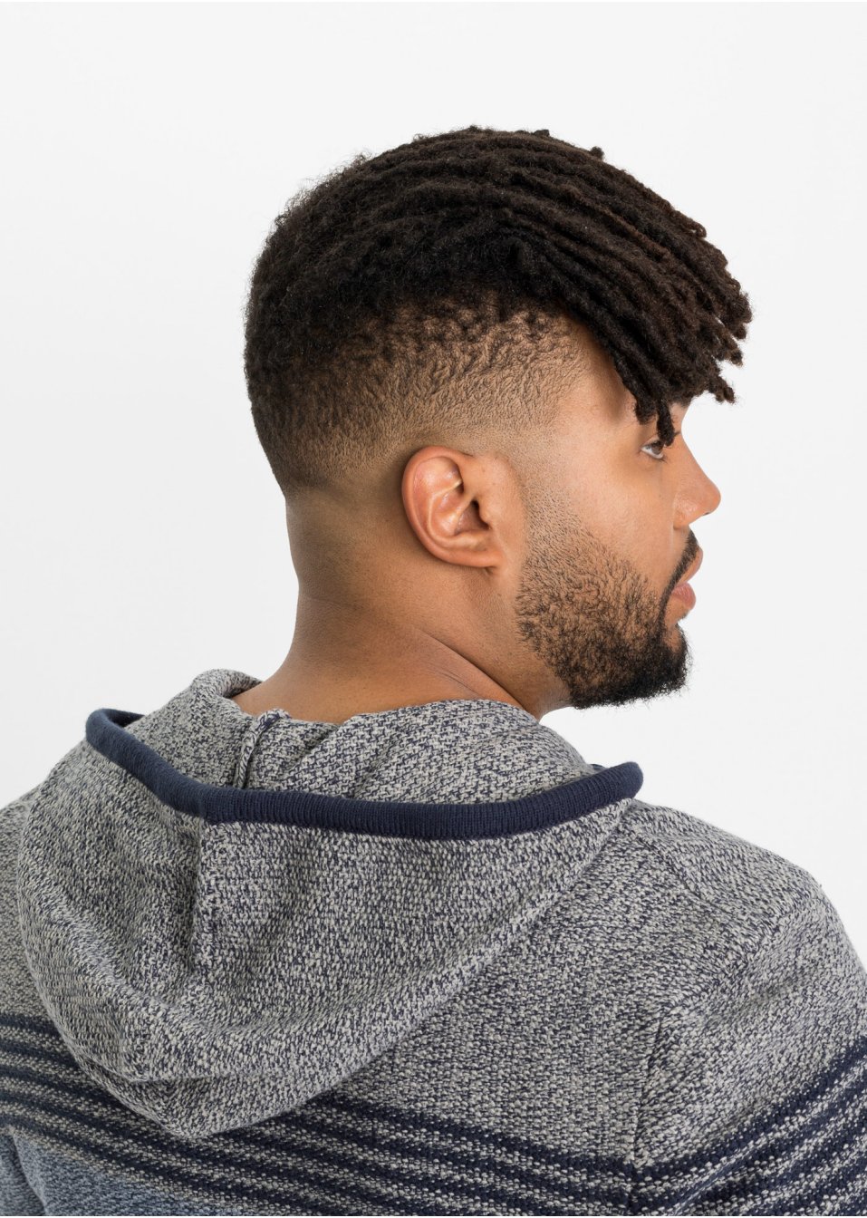 Gilet en maille à capuche