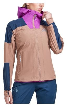 Veste Imperméable Craft Pro Trail Hydro Marron Bleu Rose Femme