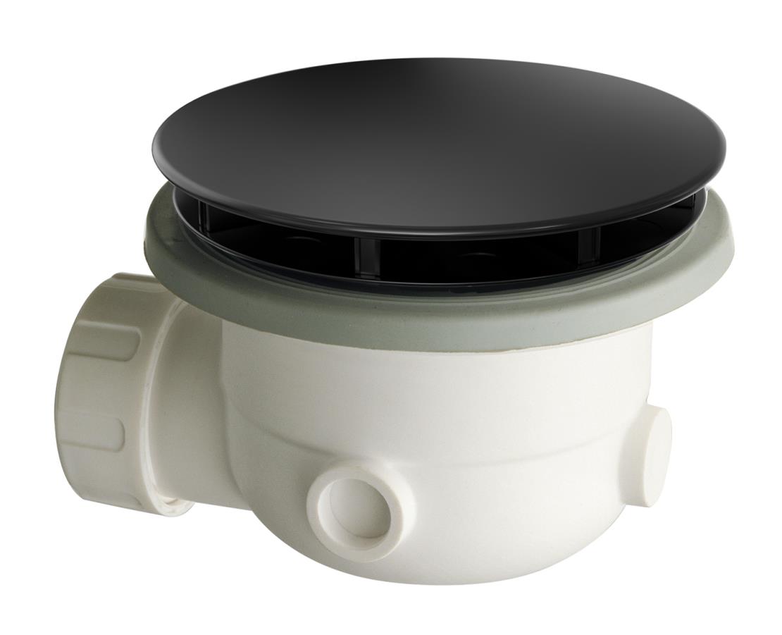 Xenz luxe douchebakafvoer 90mm zwart mat