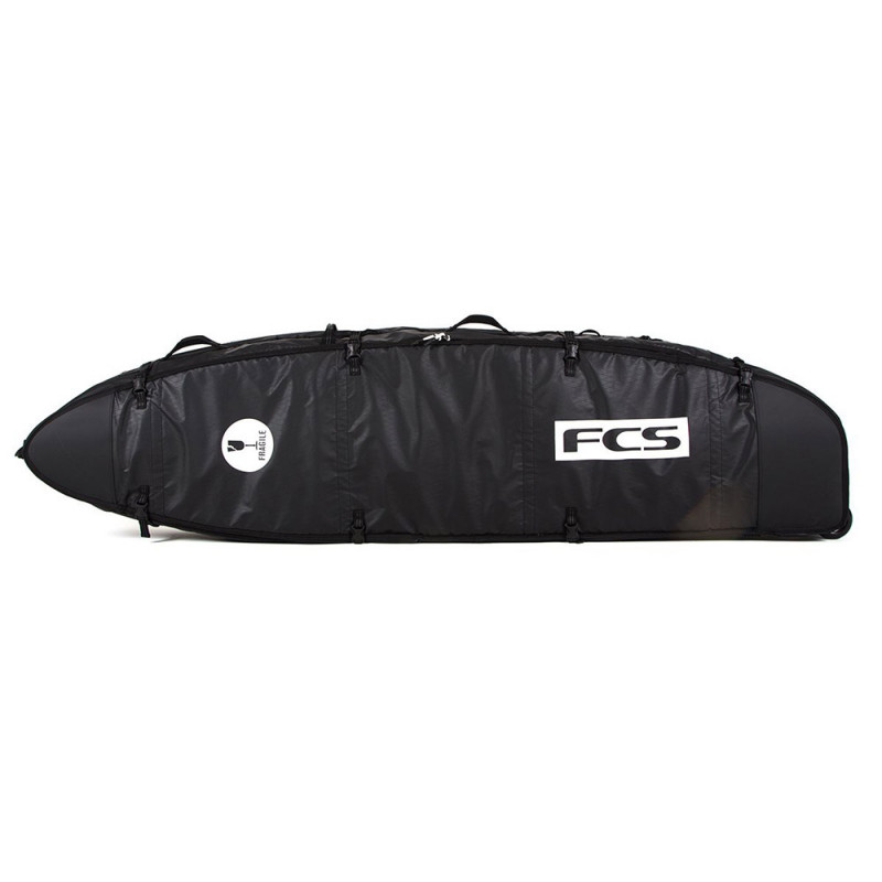 HOUSSE DE SURF FCS TRAVEL 3 WHEELIE FUNBOARD NOIR/GRIS