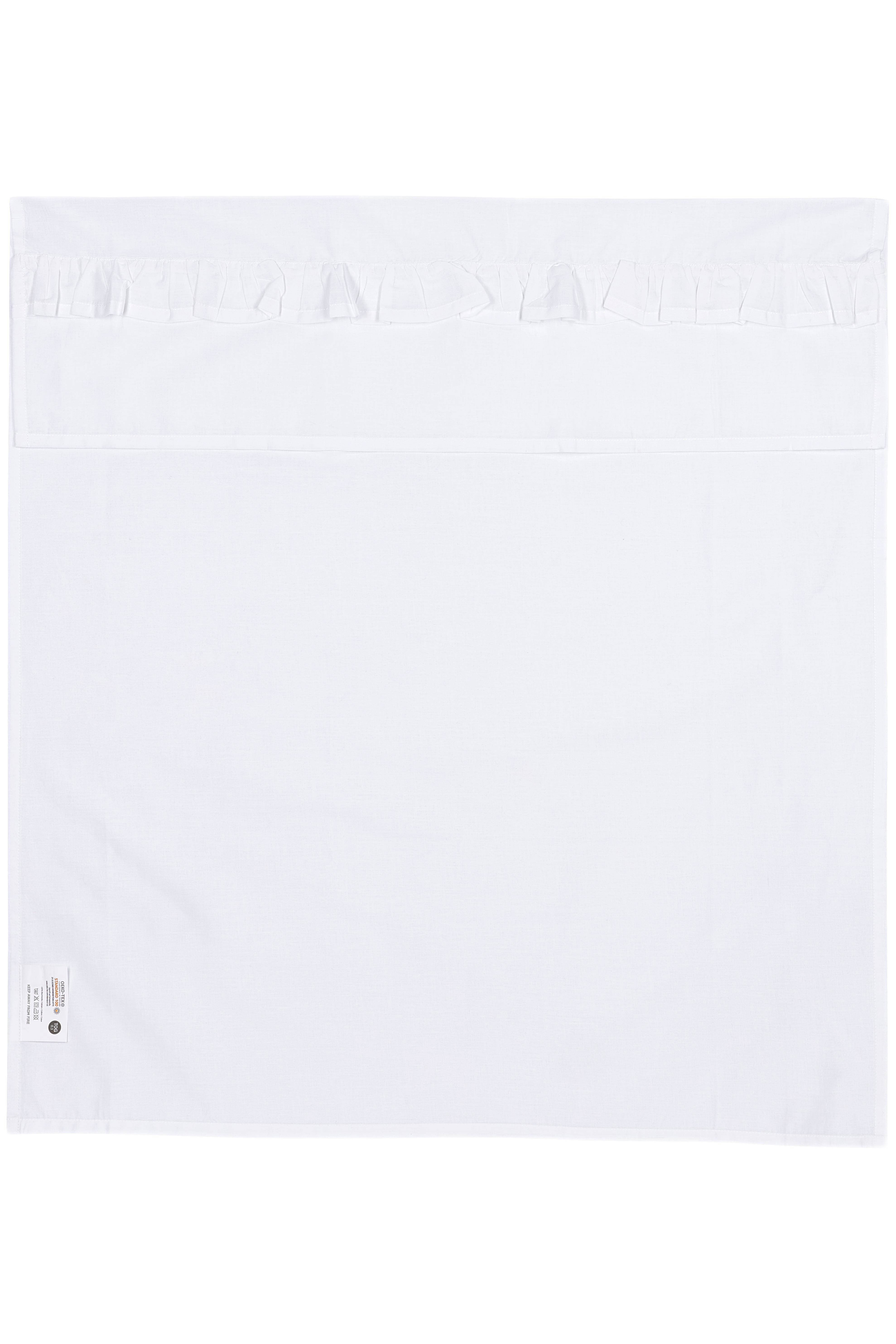 Meyco baby ledikantlaken Ruffle 100x150 White