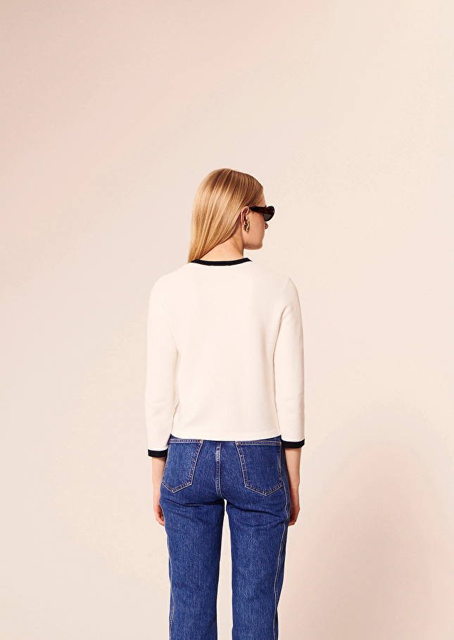 Gilet Georginaécru en coton