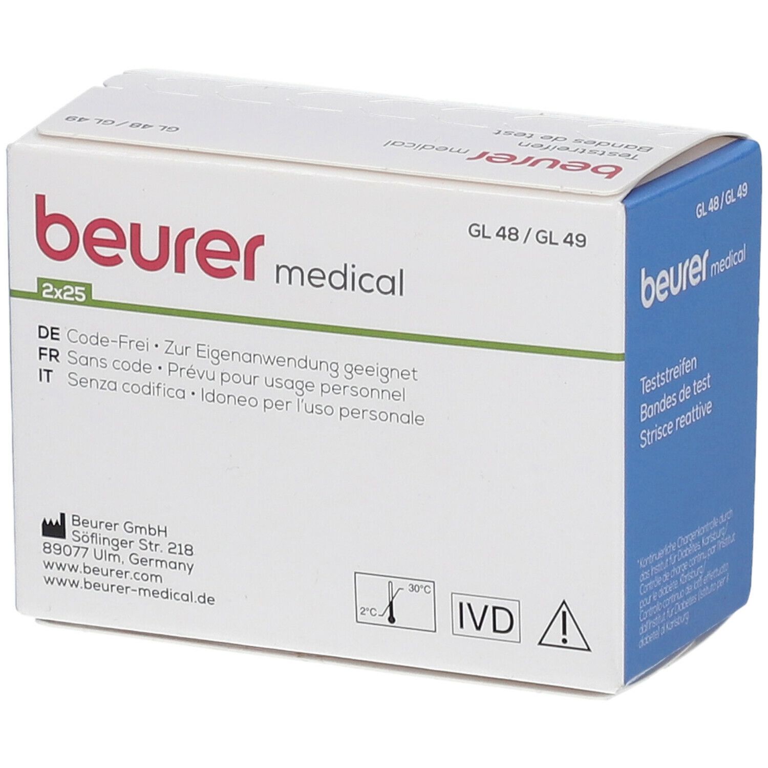 beurer Teststreifen GL48/49