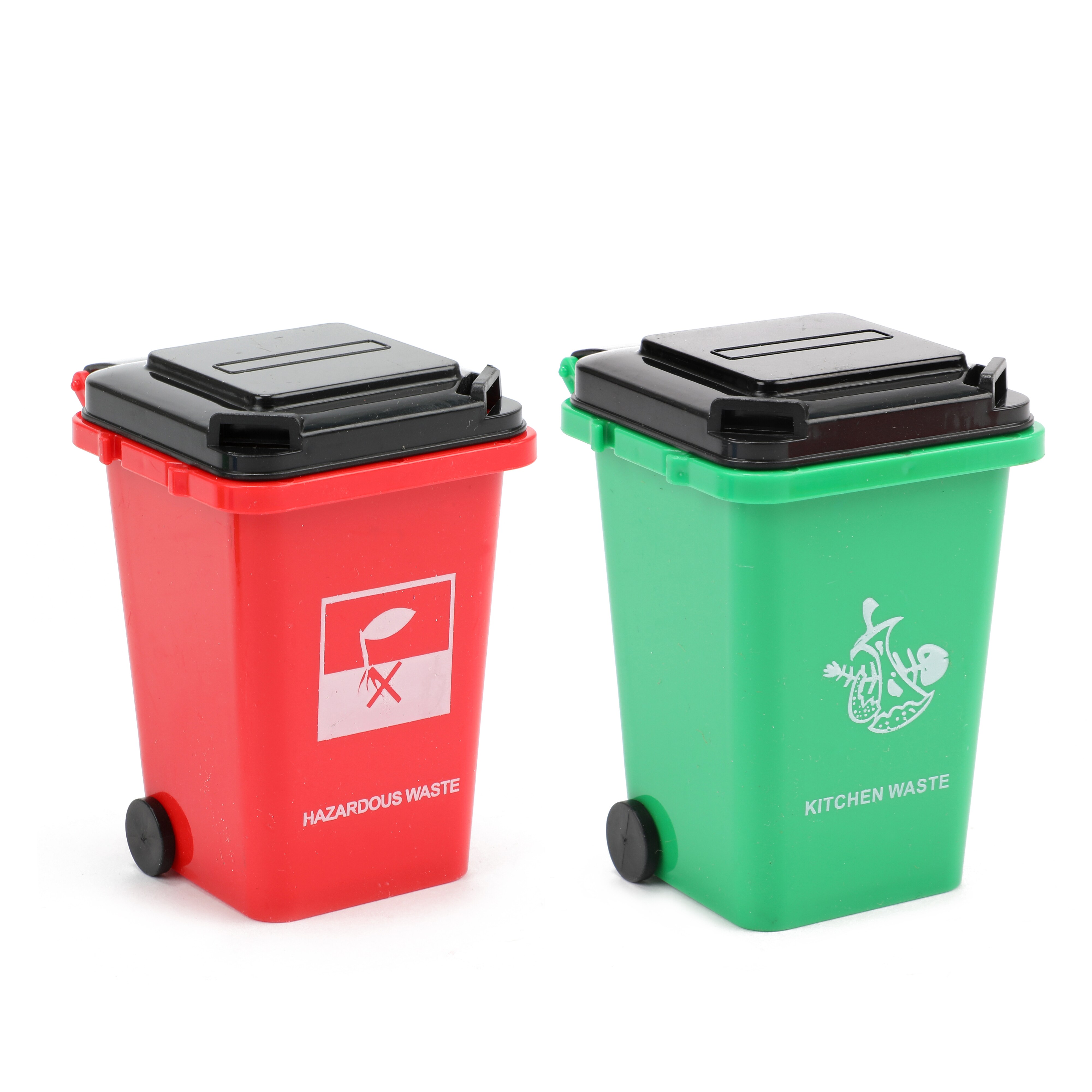 Toi-Toys - Spielzeuglastwagen - Müllwagen mit Mülltonnen Müllabfuhr Müllmann Fahrzeug Kinderspielzeug