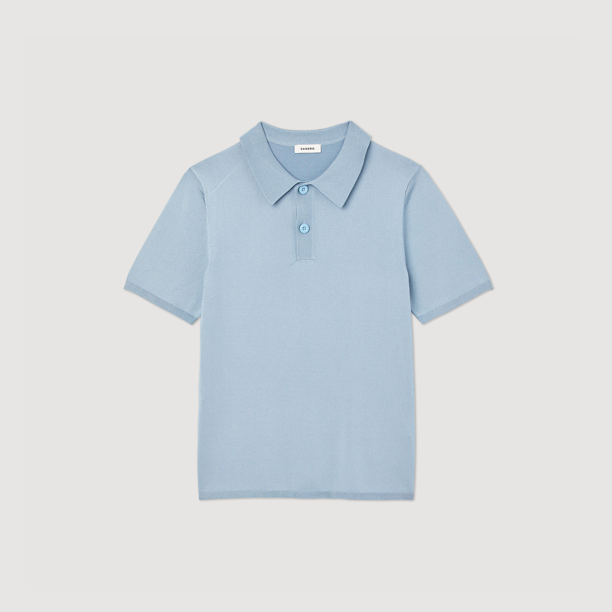 Polo en maille á manches courtes