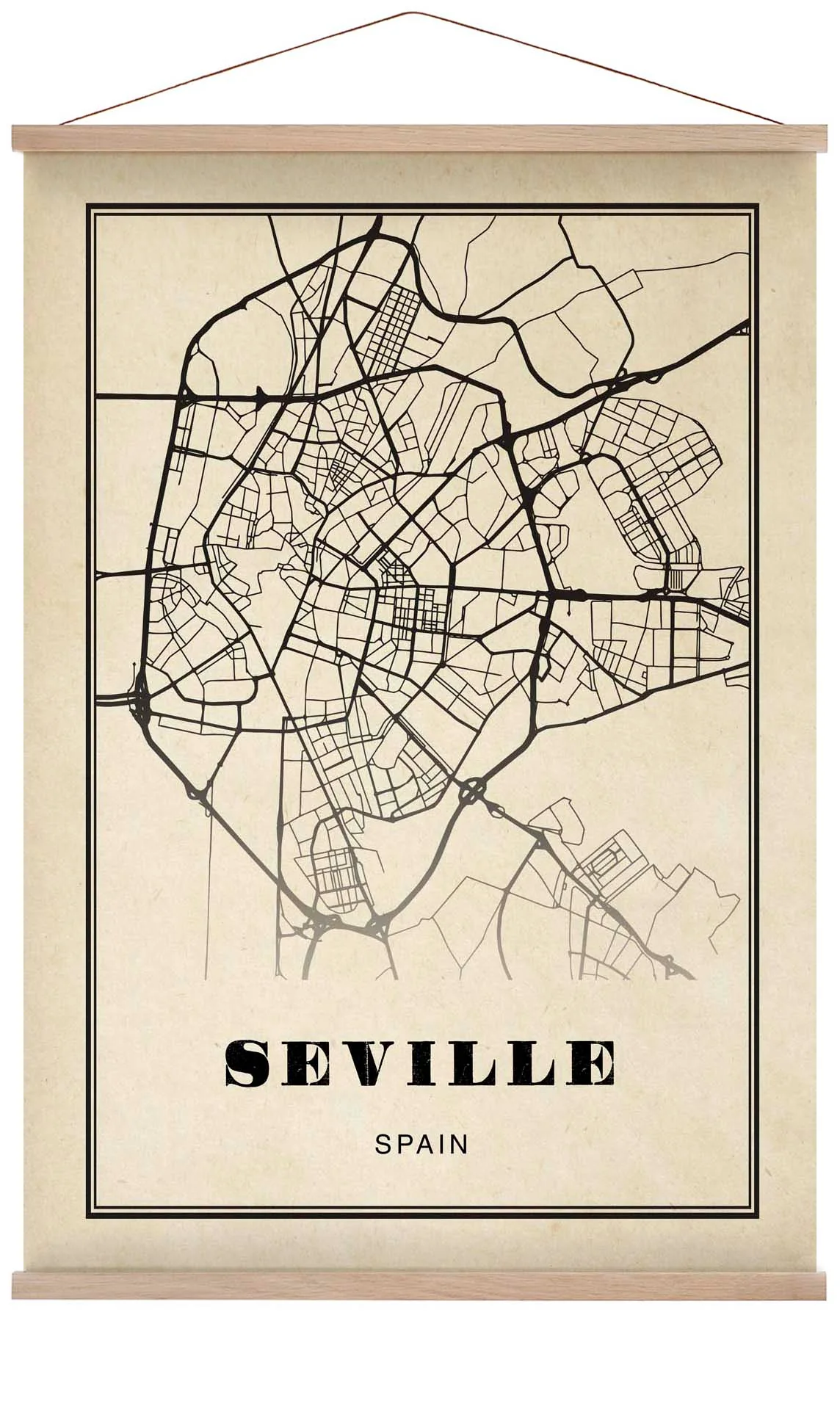 Sevilla Stadt Sepia