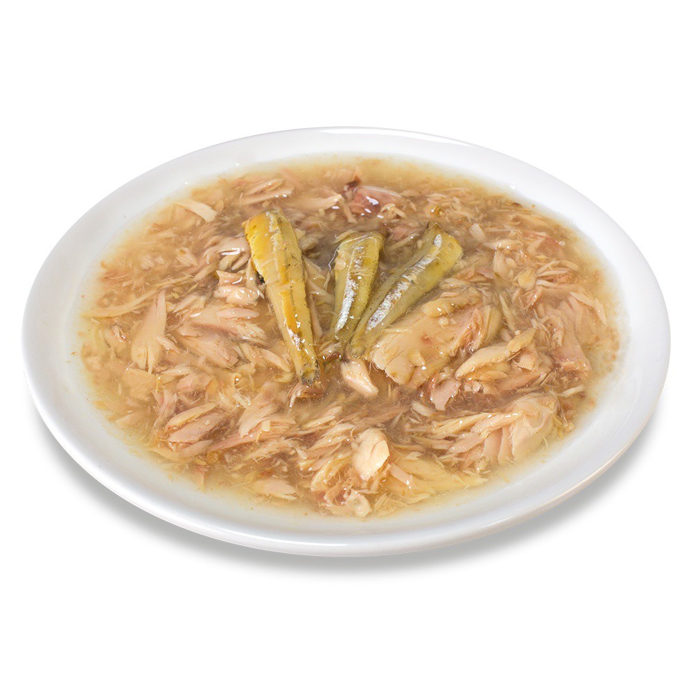 Ração úmida Arquivet para gatos, sabor atum branco e anchova