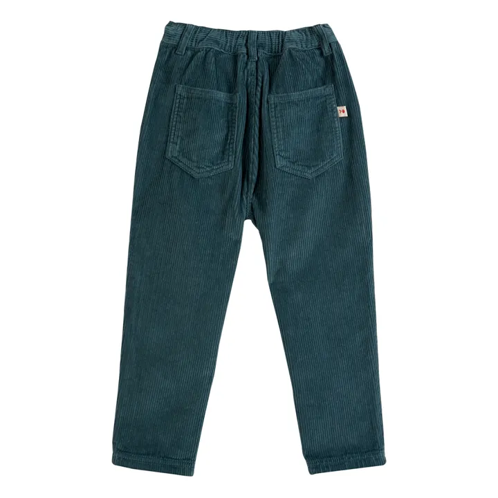 Emile et Ida Pantalon Velours Côtelés | Vert foncé