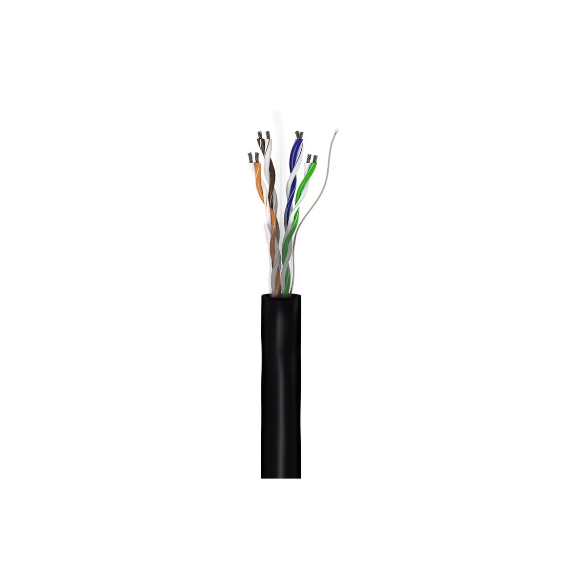 Goobay CAT 6 utendørs nettverkskabel, U/UTP, svart