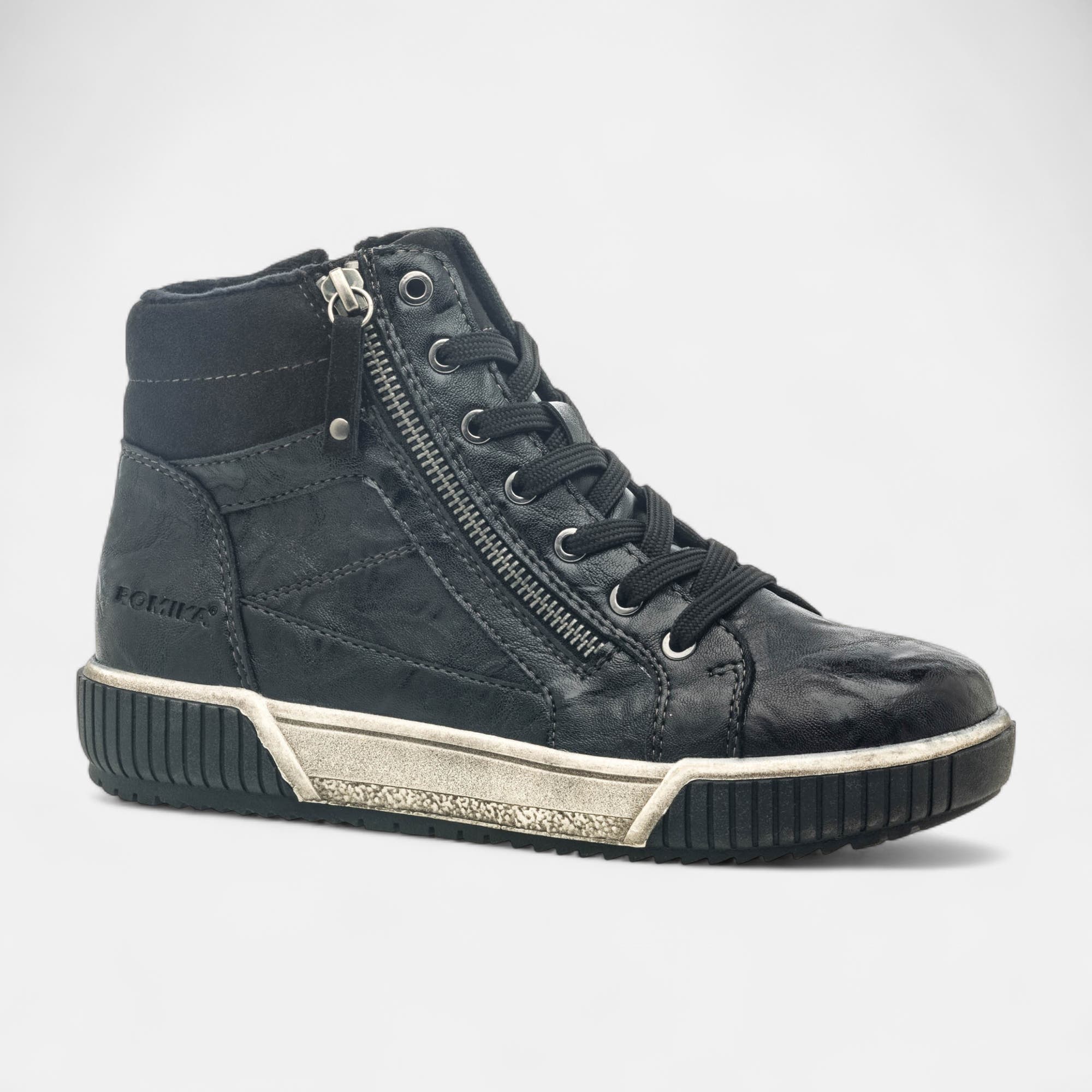 Baskets hautes Femme noir