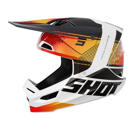 Casque cross Shot FURIOUS - ELECTRON 2023 - Orange