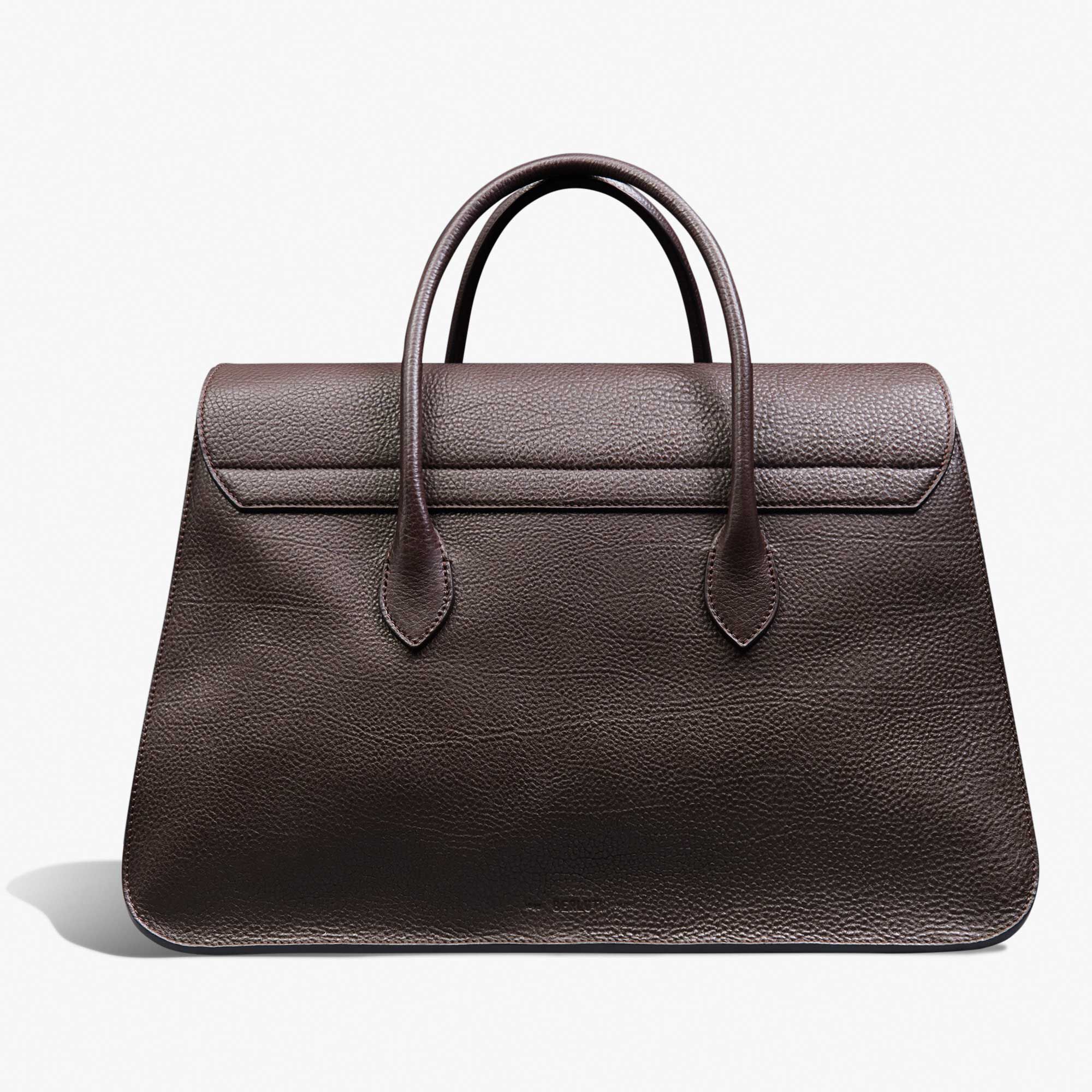Sac De Voyage B Volute Croisee En Cuir