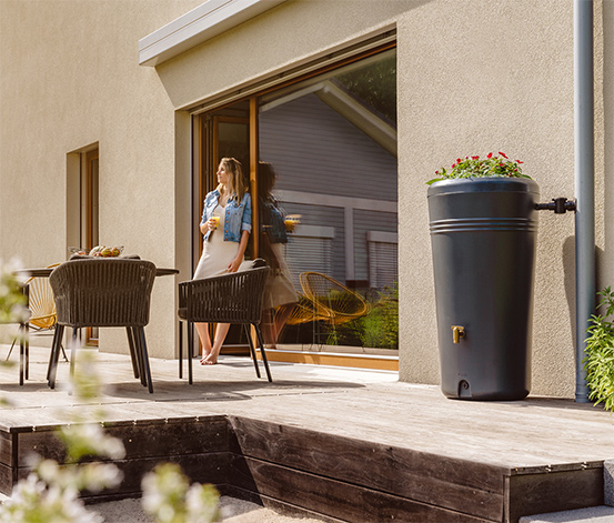 2-in-1-Regentonne-Komplett-Set »Azura«, ca. 230 l