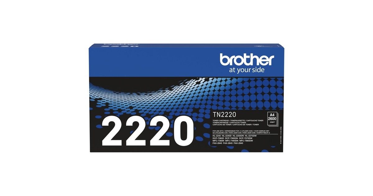 BrotherOriginele Brother TN-2220 tonercartridge met hoge capaciteit  (Zwart, Zwart, Retail)