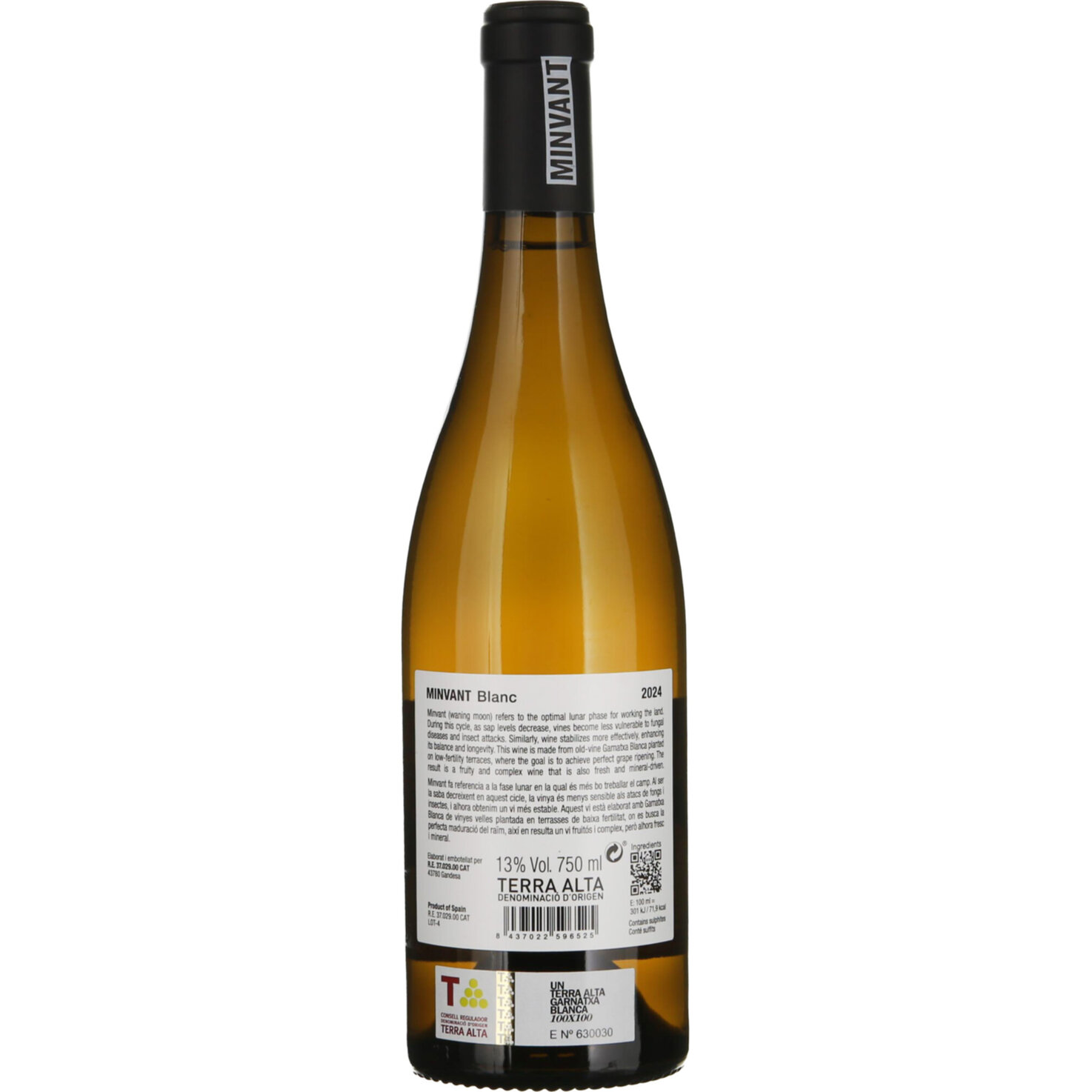 Catalogna Terra Alta Garnatxa Blanca Minvant Nova Caliterra -75cl