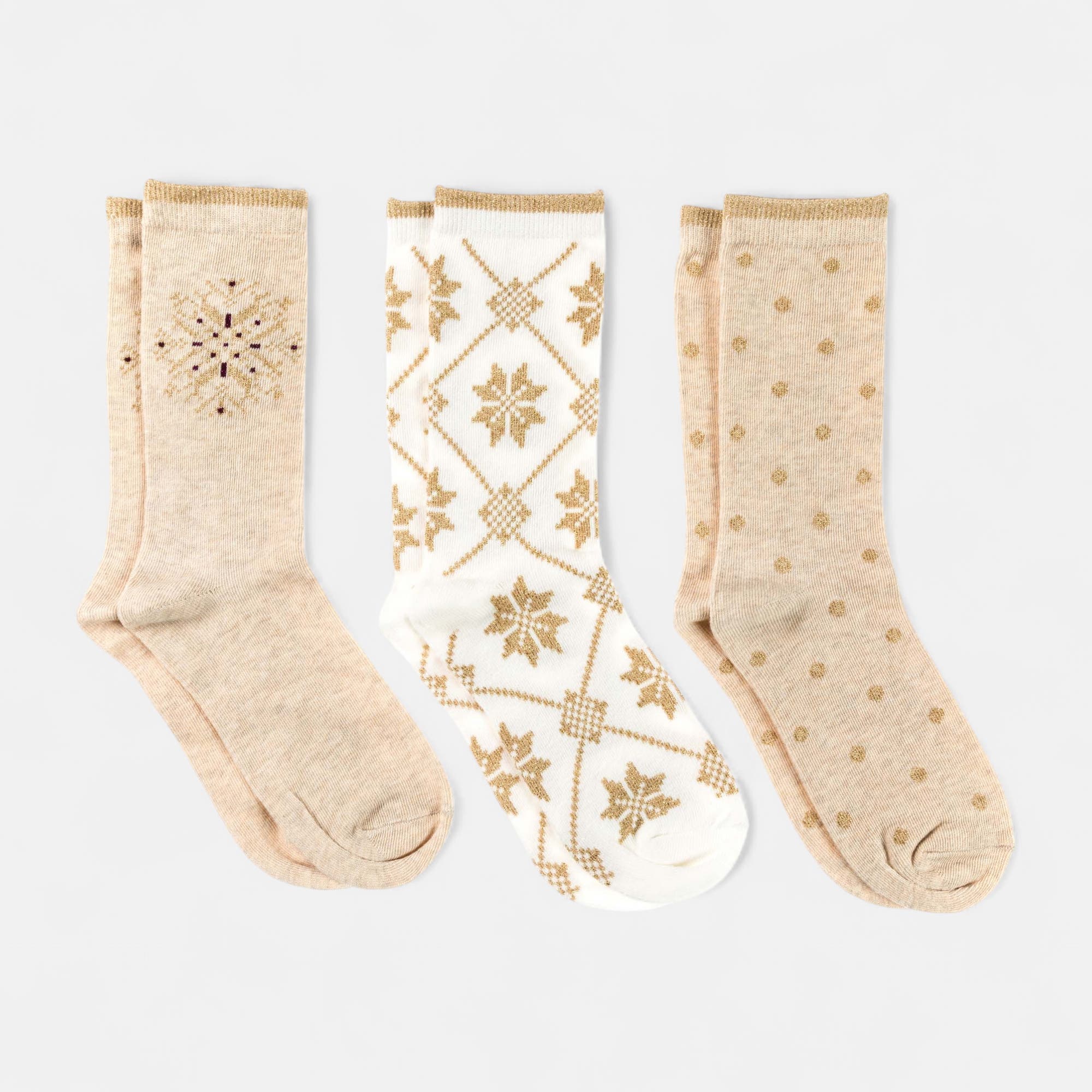Chaussettes Femme beige