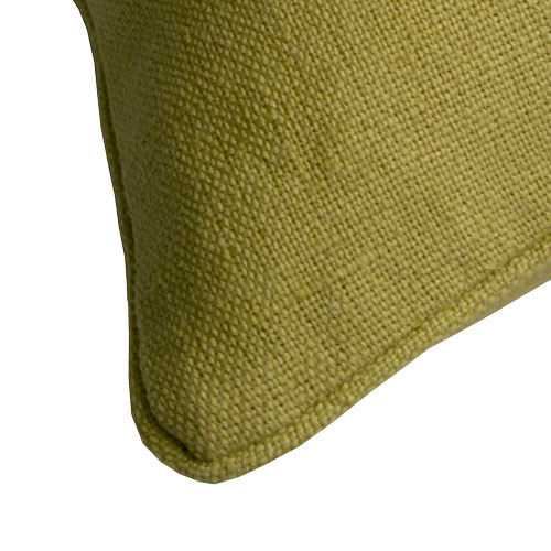 Kussen basic linnen/katoen mustard