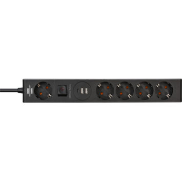 Brennenstuhl stekkerdoos 5-voudig met 2 USB-A en 1 USB-C poort