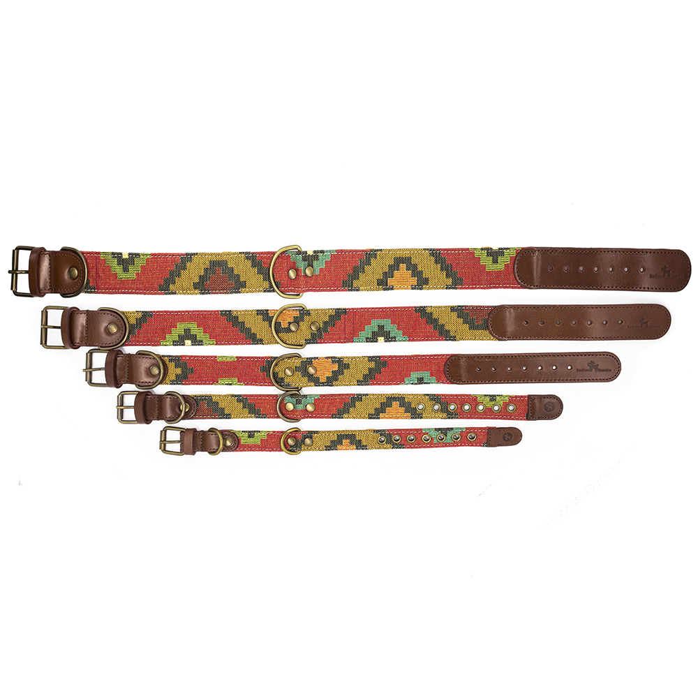 Coleira artesanal Barking Gaucho Scooby Doo para cães