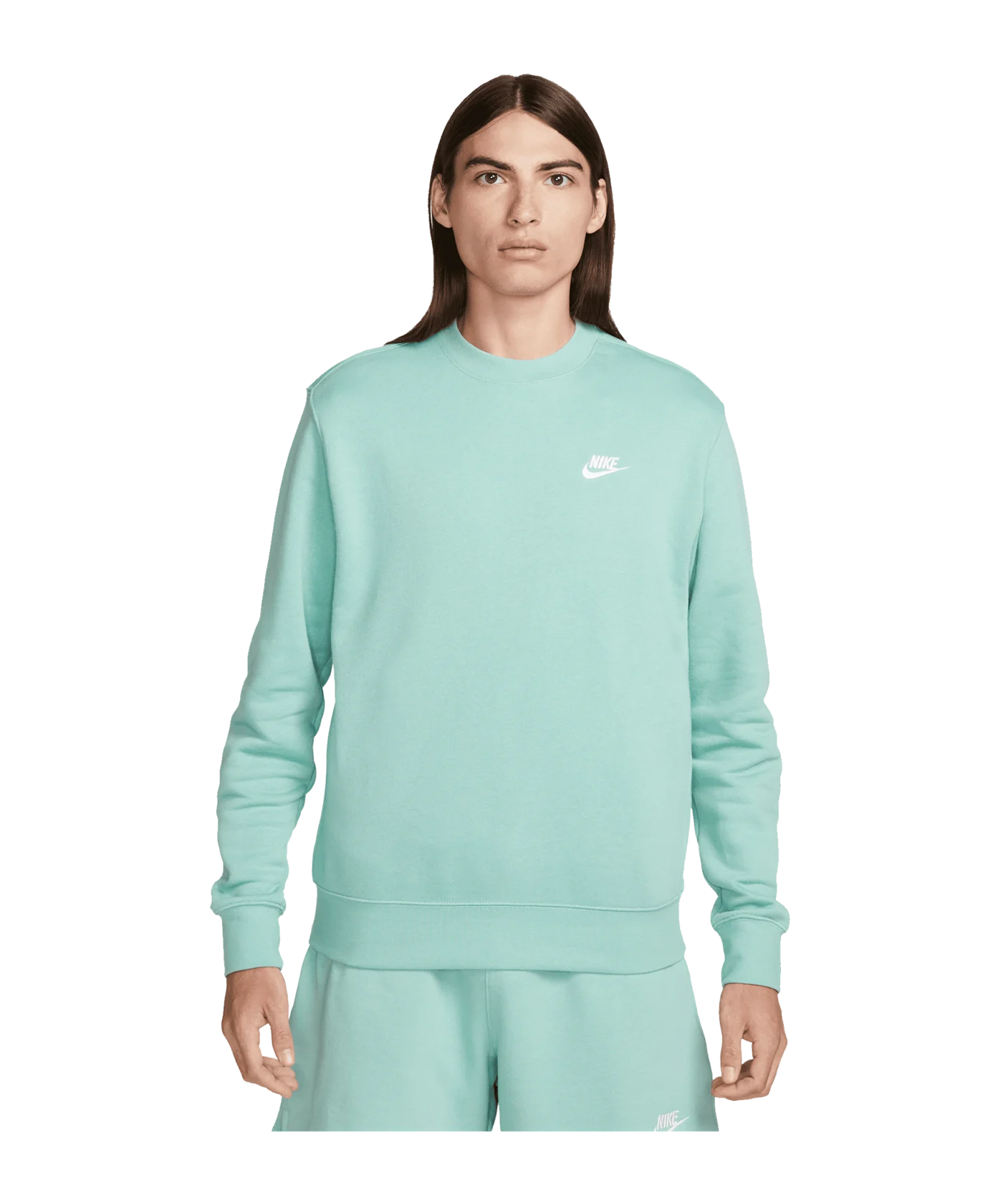 Nike Club Crew Sweatshirt Blau Weiss F309