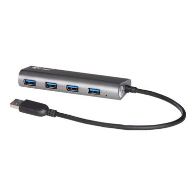 i-Tec USB 3.0 Metal Charging HUB - Hub - 4 x SuperSpeed USB 3.0 - de bureau