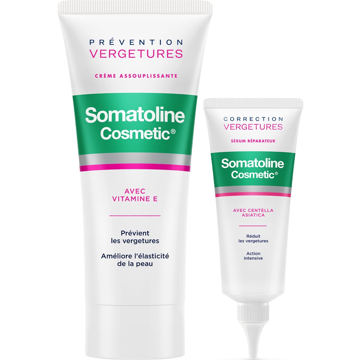 Crème assouplissante & sérum réparateur vergetures - Corps - 2 produits