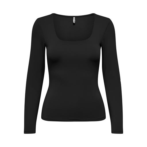 ONLY Lea Langærmet T-shirt, Sort, M