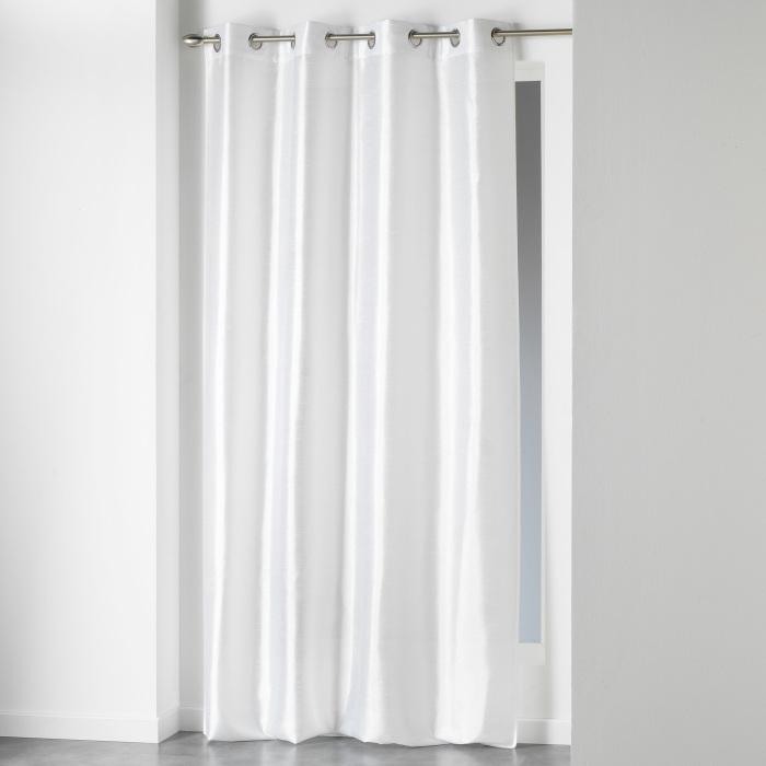 RIDEAU A OEILLETS 140X240CM SHANA BLANC