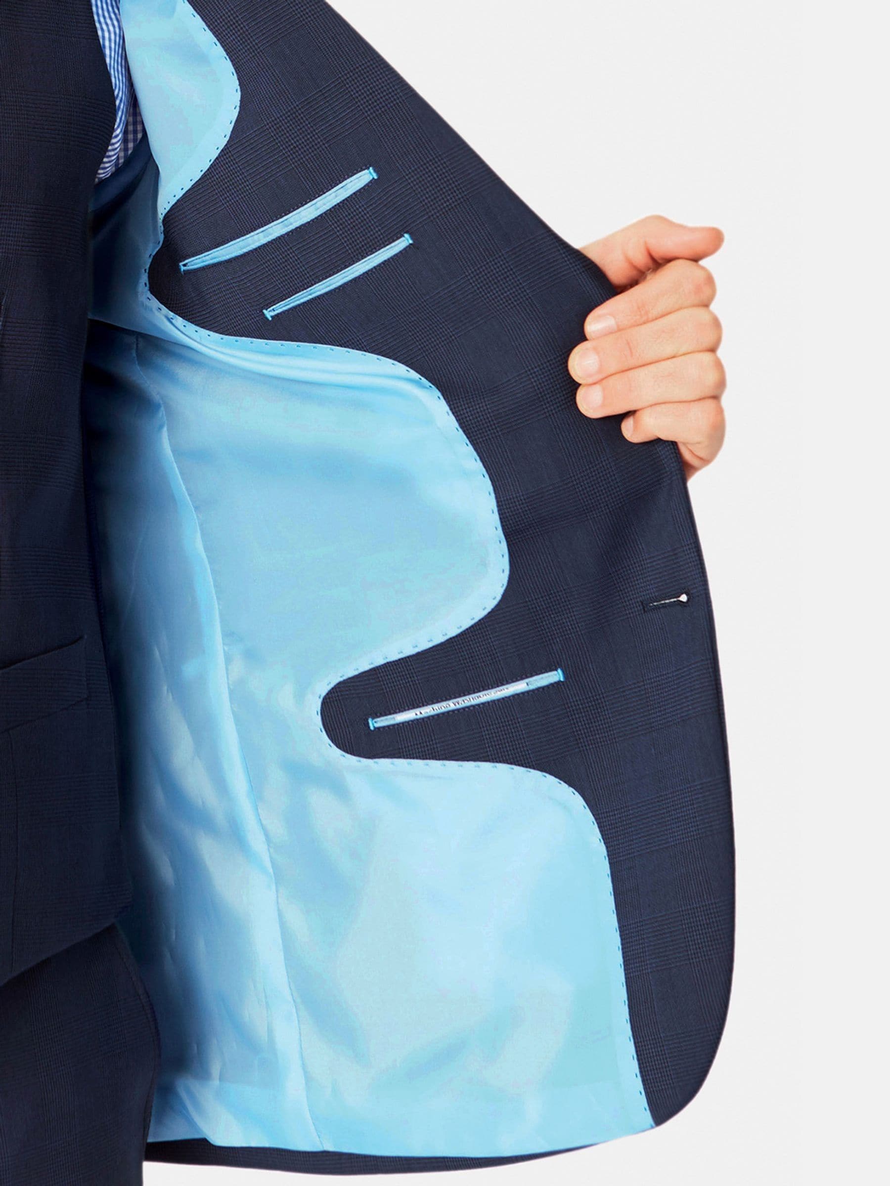 Blauw - Brook Taverner Cassino Slim Fit Jacket