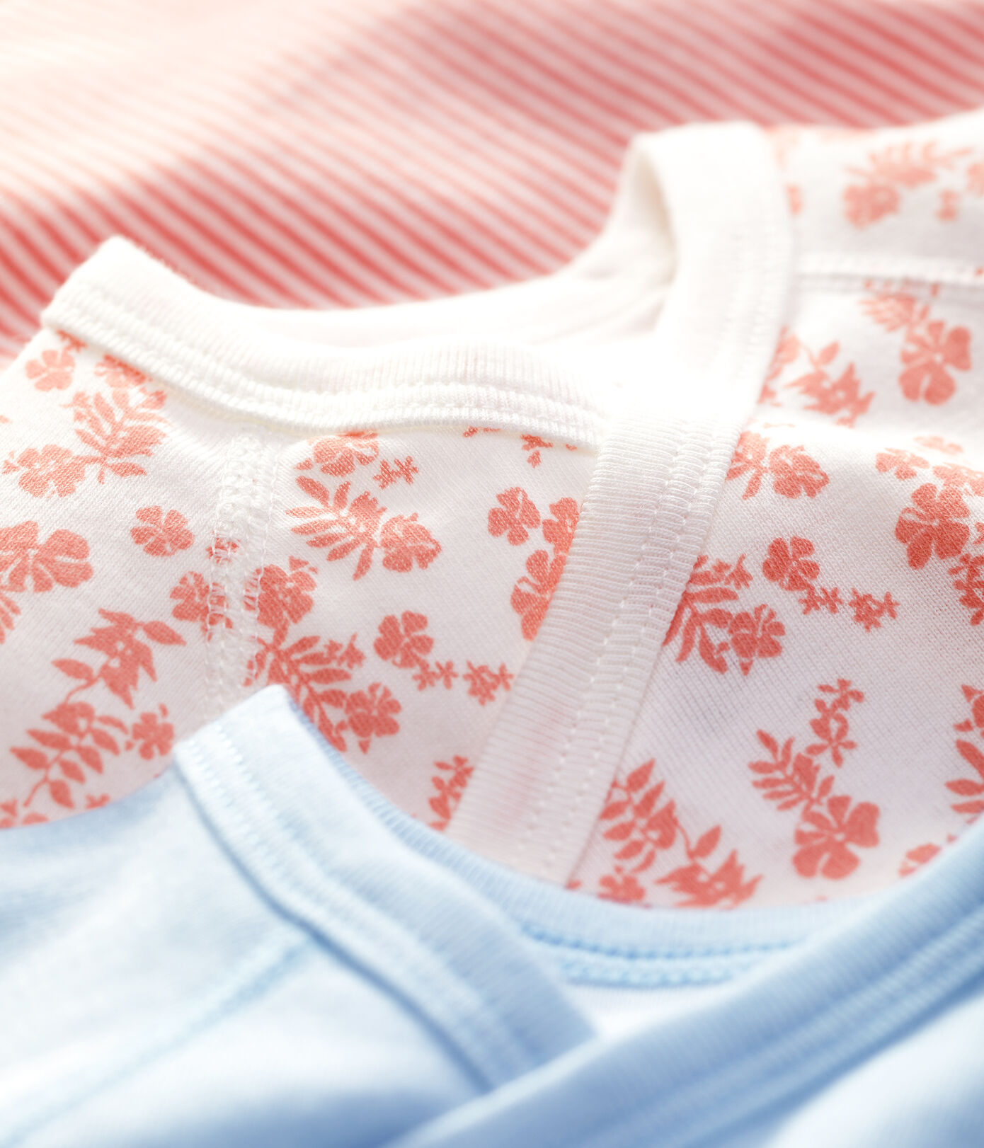 Lot de 3 bodies bébé en coton biologique