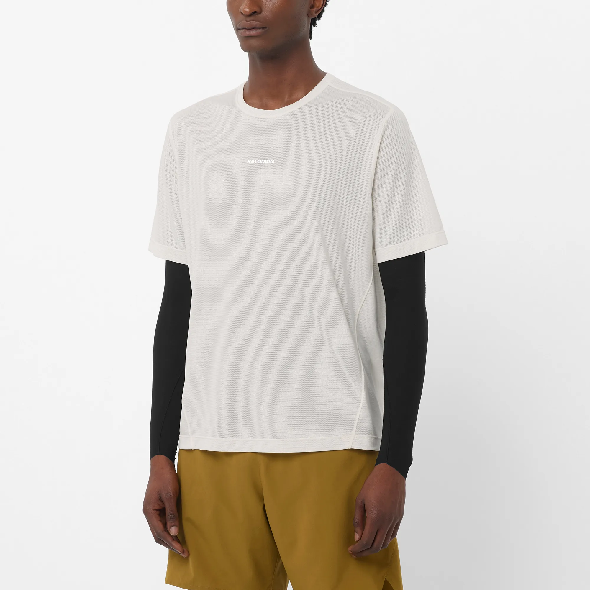 Salomon Men's Shkout Core Short Sleeve Tee Whisper White
