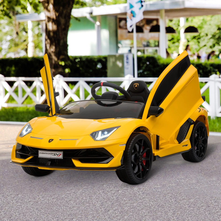 HOMCOM Kinderauto Lamborghini elektrisch gelb