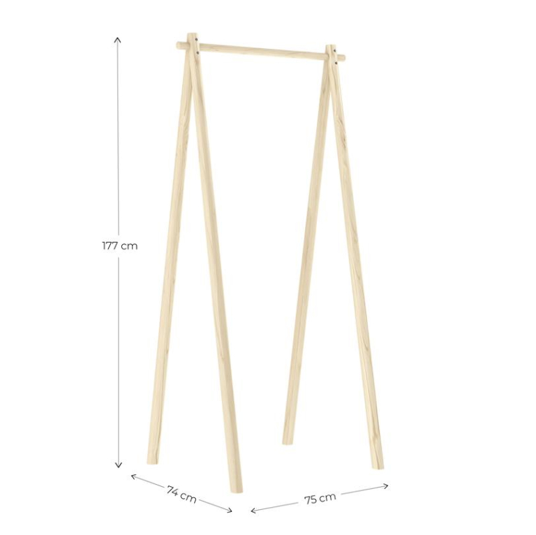 Karup Design Hongi kledingrek 75 naturel