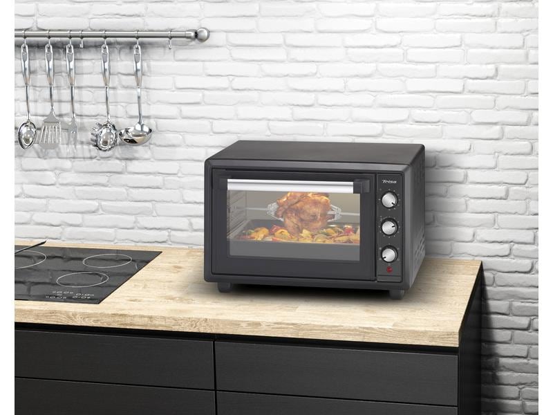 Trisa Backofen Forno Gusto 34 l, Schwarz Kleinbackofen