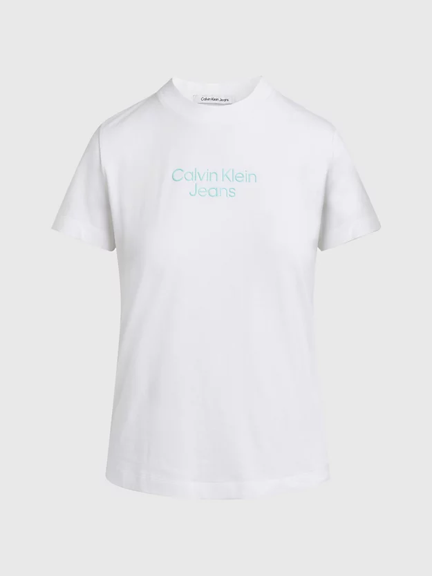 Camiseta com logotipo em relevo