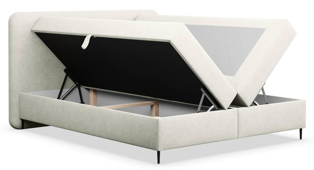 NADUVI Collection Boxspring Contero chenille 140 x 200 cm met