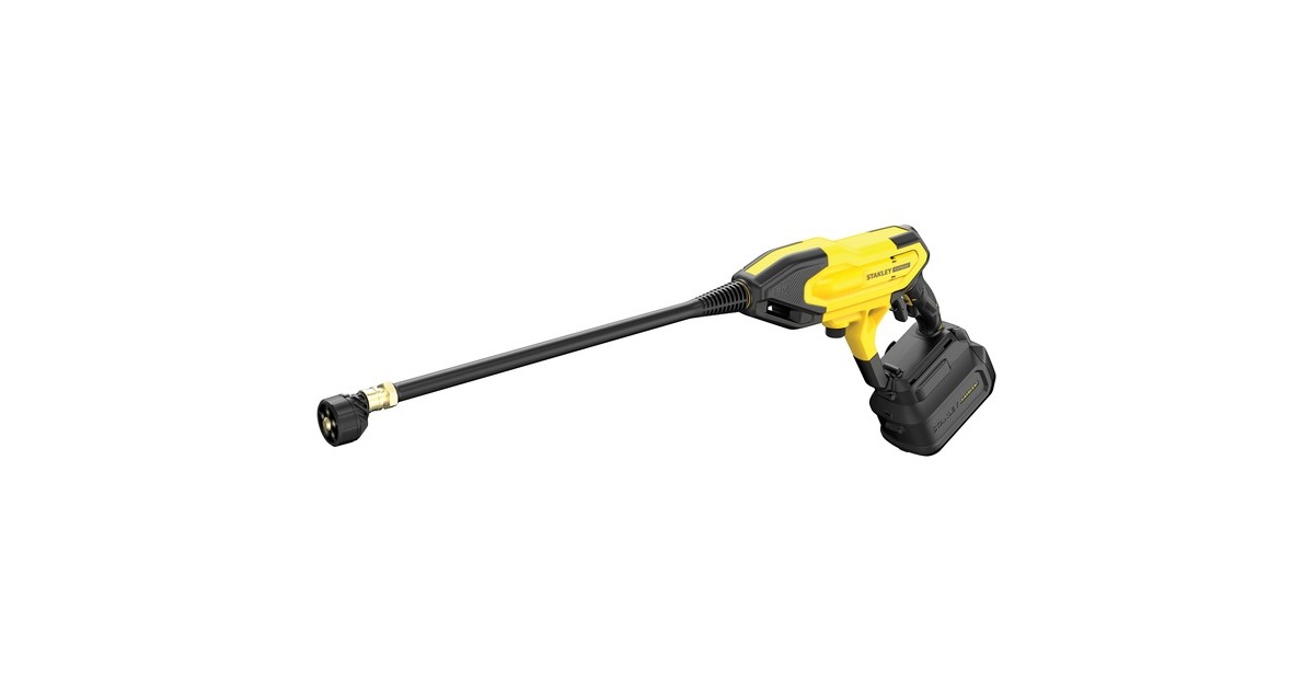 StanleyFATMAX V20 18V hogedrukreiniger  (Geel/zwart, Accu en lader inbegrepen)