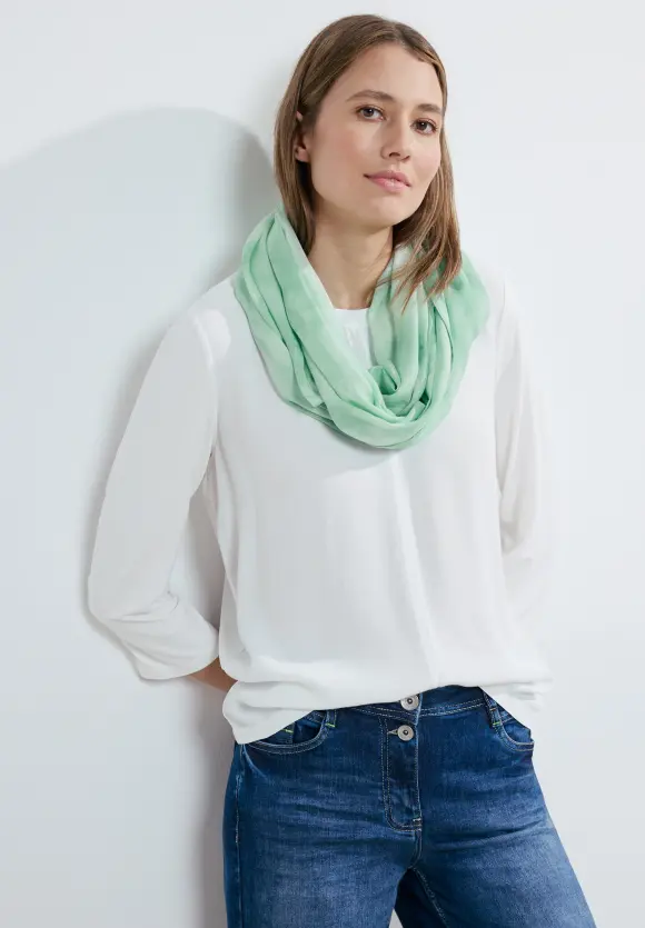 Loop mit Farbverlauf - raw salvia green
