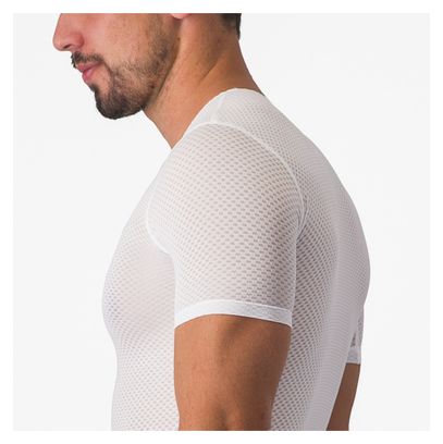 Maillot de Corps Manches Courtes Castelli Pro Mesh 2.0 Blanc