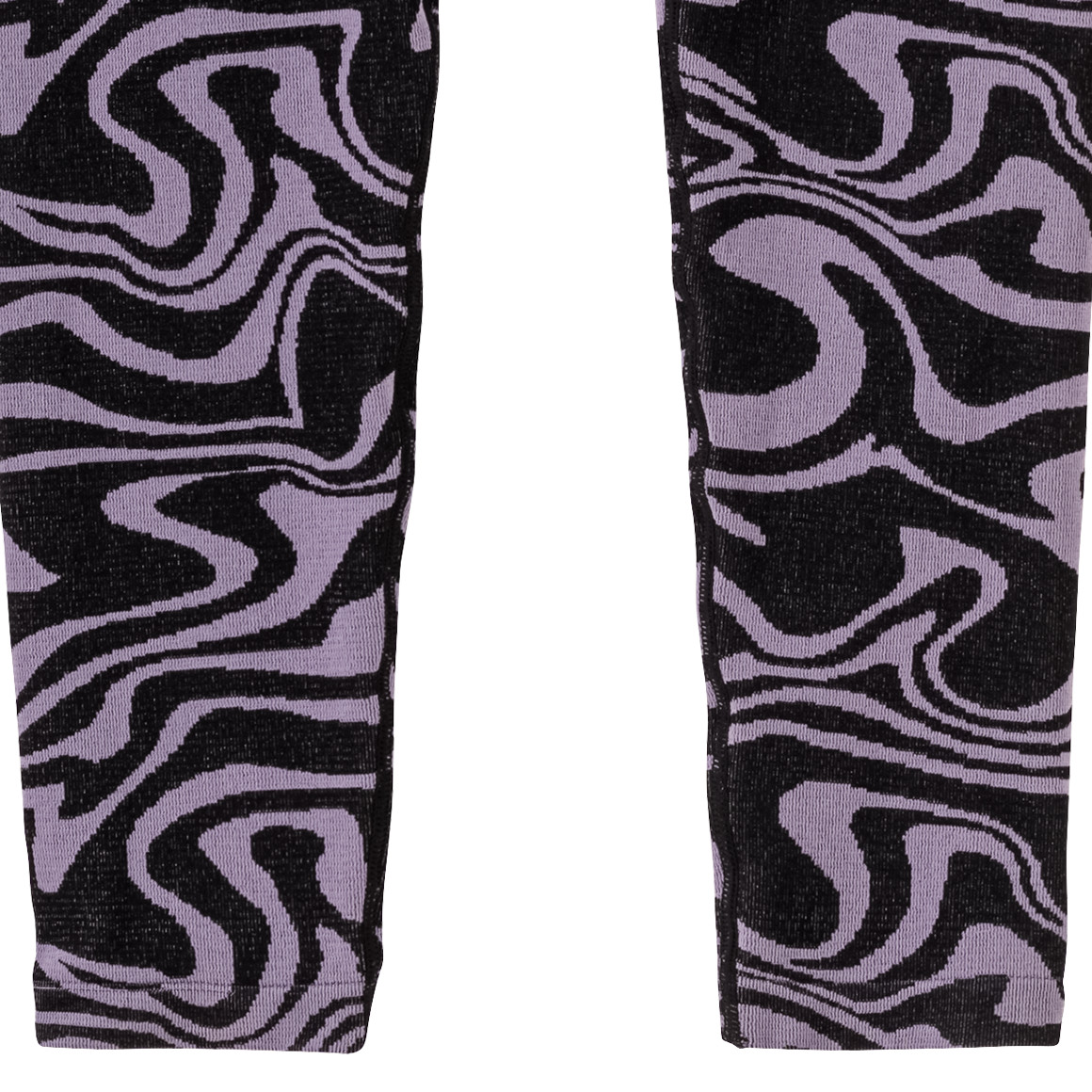 Beatwear Mädchen Sport-Leggings mit Rippstruktur dunkellila / schwarz