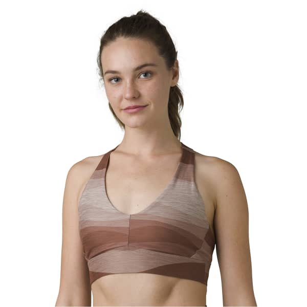 Brassière running PRANA LAYNA BRA W CLOUD BLUSH DUNE