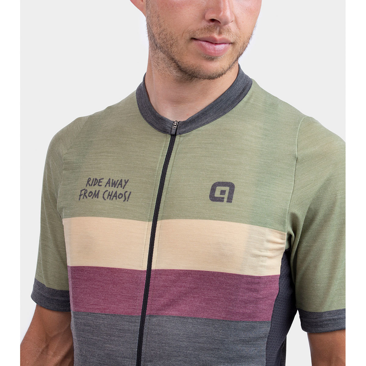 Ale Off-Road Chaos Gravel Fietsshirt Korte Mouwen Groen Heren