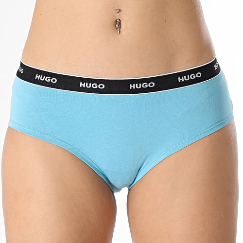 Lot De 3 Culottes Femme 50469658 Bleu Marine Bleu Clair Rose