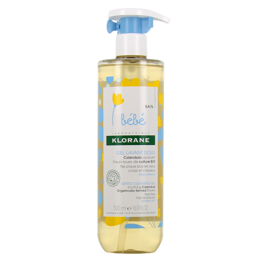 Gel lavant doux au calendula apaisant Klorane Bébé