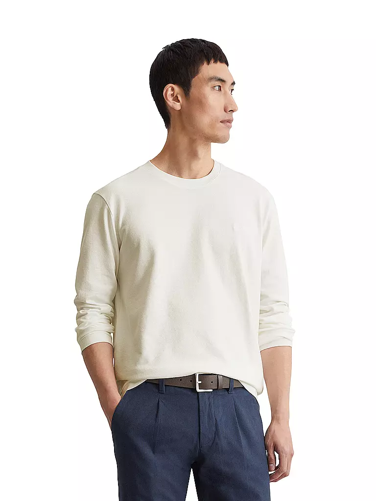 MARC O'POLO Langarmshirt weiss