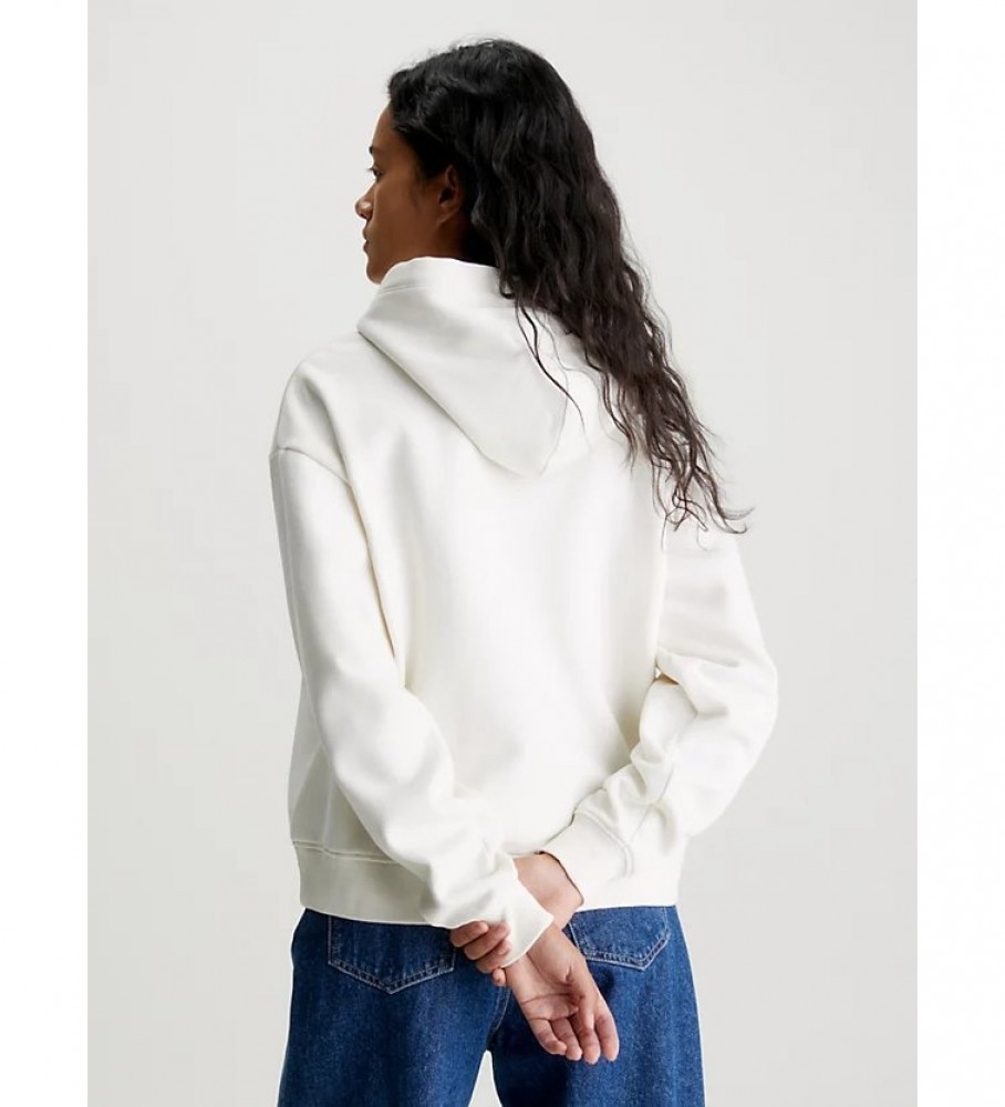 Moletom oversized com capuz Calvin Klein Jeans e logo branco degradê