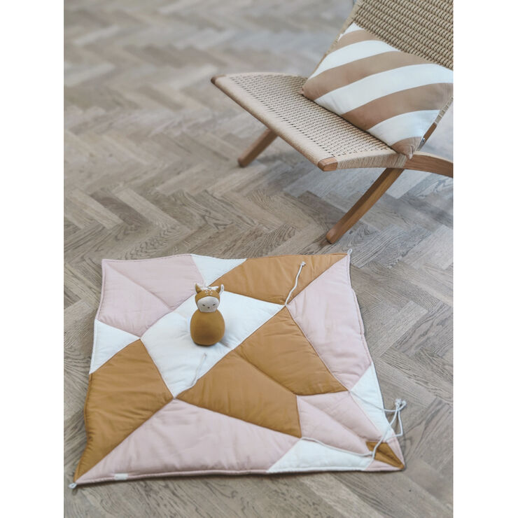 Fabelab Blanket - Play Fold Bird Dusty rose