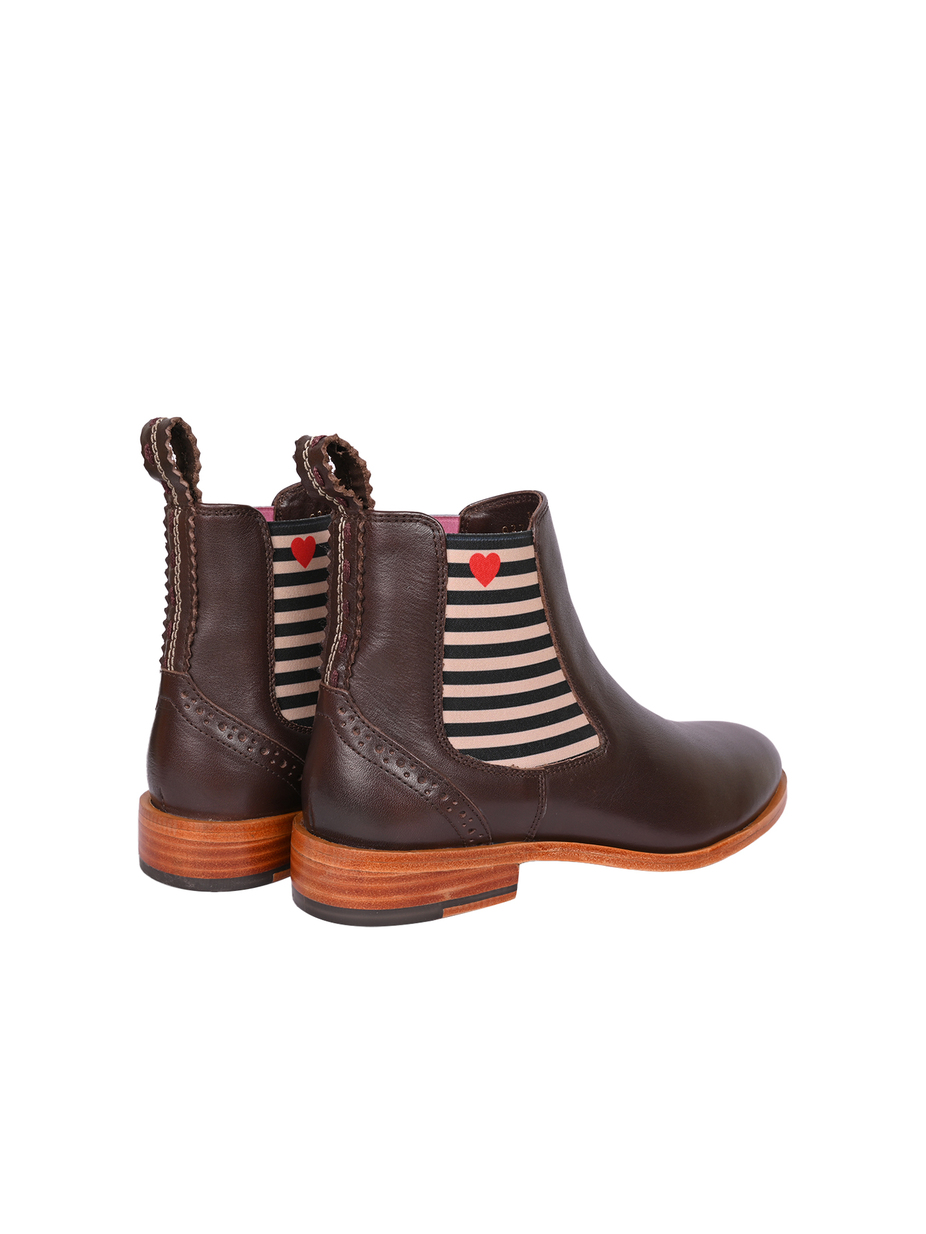 CHELSEA BOOT SUVI MIT STREIFEN UND HERZC