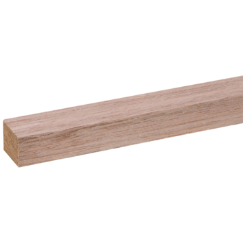 Lat hardhout geschaafd 21x27 mm 210 cm